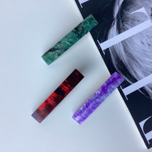 Set of 3 Hair cellulose Clips | Acetate hair clips | Hair Barrettes | Resin Clips | Hair clips for Girl | Hair accessories for women