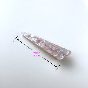 Triangle Hair cellulose Clips Acetate hair clips Hair Barrettes water drop resin Clips Acrylic clips Hair accessories for women image 8