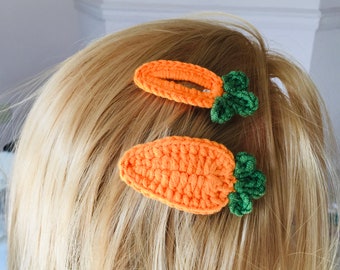 Carrot Knitting Hair Clips | Hair Barrettes | Hair Clip Pin | Hair accessories for women| Hair accessories for Girl
