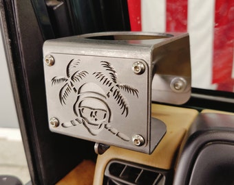 Skull & Palms Cup Holders for Jeep Wrangler TJ (1997-2002)