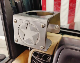 USA Military Star Cup Holder for Jeep Wrangler TJ (1997-2002)