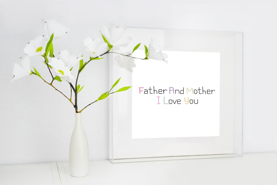Family Father and Mother I Love You Printable Family Quote - Etsy