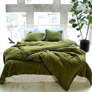 Moss Green Bedding 