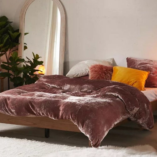 Rose Velvet Duvet Cover 
