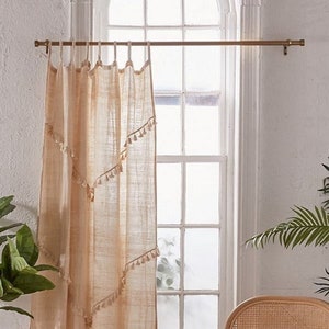 Handmade Tassels Curtain For Living Room One Panel Curtain Boho Fringes Curtain Bedroom Curtain Door Curtain Window Curtain Bohemian Curtain