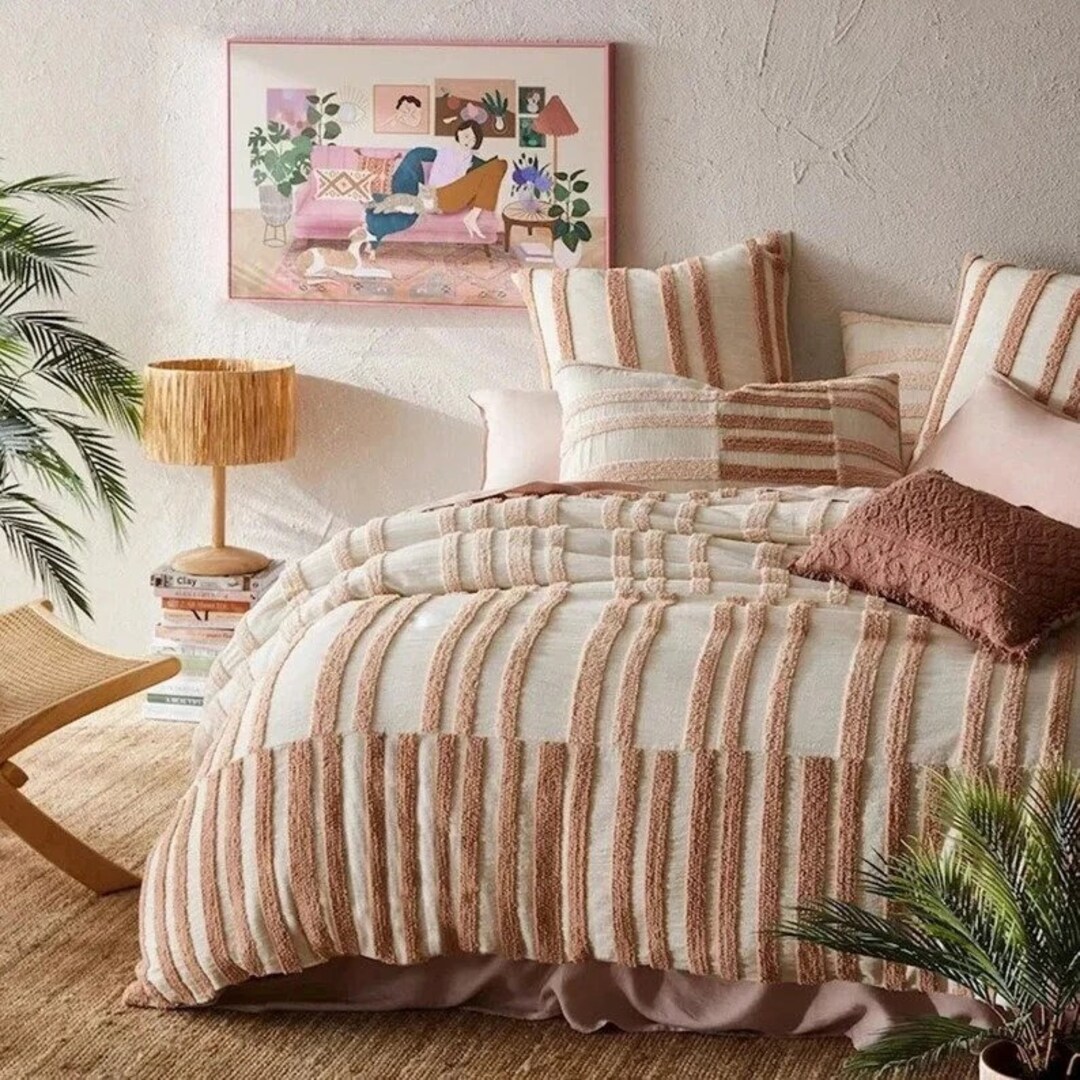 Exclusive Tufted Comforter Cover Soft Cotton Bedding Set Full/ Etsy