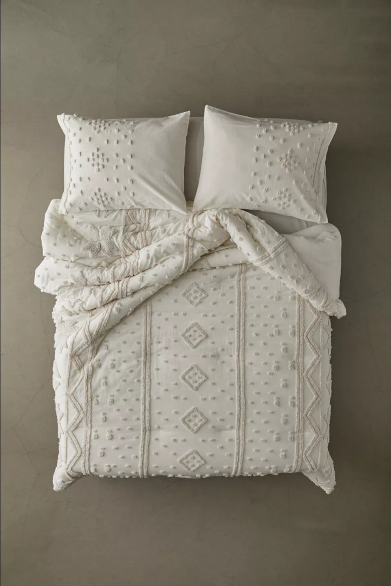 3 Pcs Cotton Tufted Duvet Cover Full Duvet Cover Boho Bedding Etsy