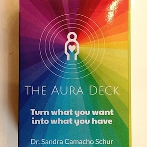 Aura Card Deck 7 Chakra Intention Manifestation Transformation Loi d'attraction Cartes spirituelles Oracle Affirmation