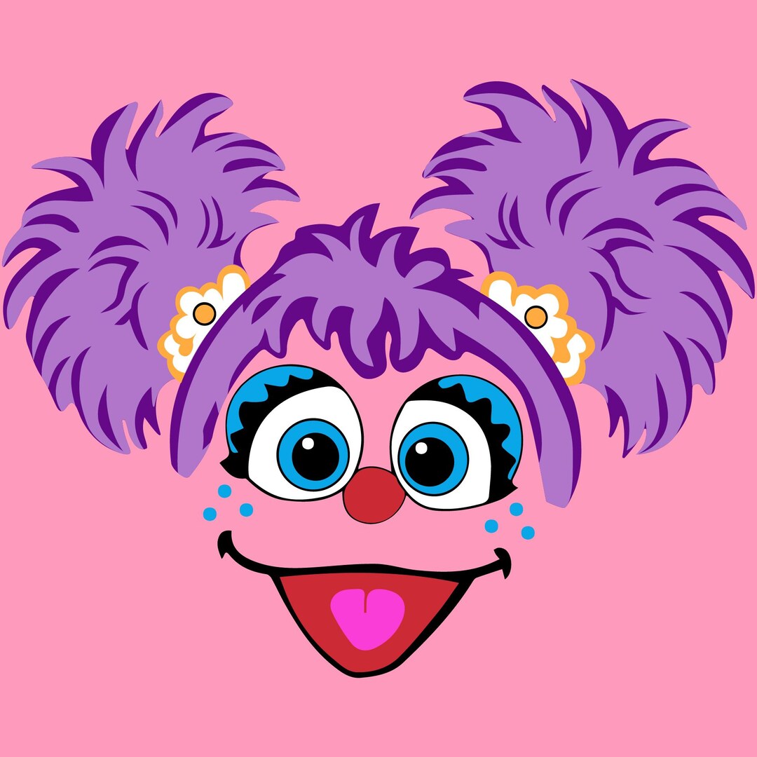 Puppet Show Character Face SVG Pink and Purple Fairy Pink and Purple