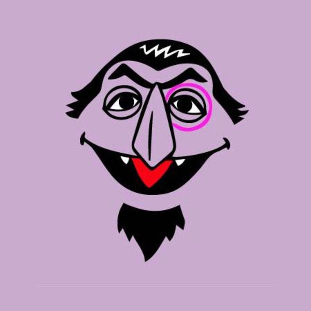 Puppet Show Character Face SVG Puppet Show Vampire Counting Monster