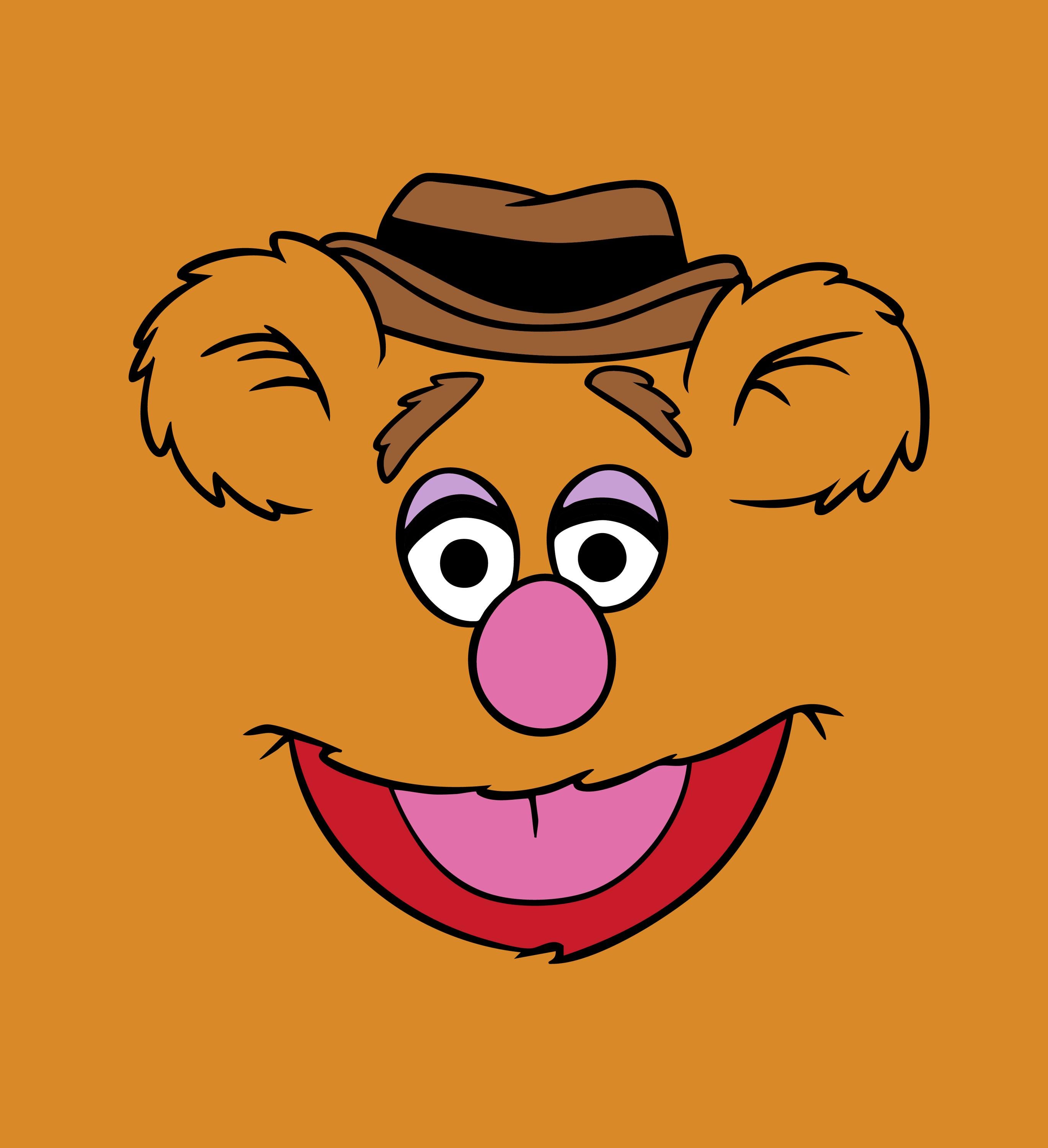 Fozzie Bear Svg - Etsy, image size:2738x3000