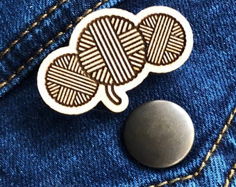 Chapa Bolas de Hilo de Madera 4cm