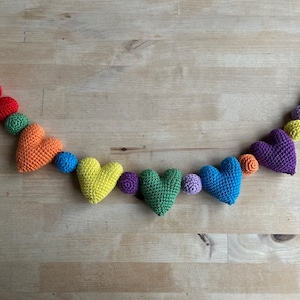 Amigurumi Heart Garland Crochet Pattern
