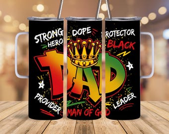 King Dad 20oz Tumbler with Handle: Insulated Travel Mug