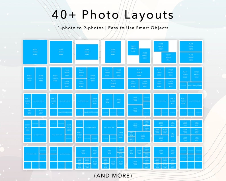 Baby Blue Photo Album Template Baby Boy First Year Photo