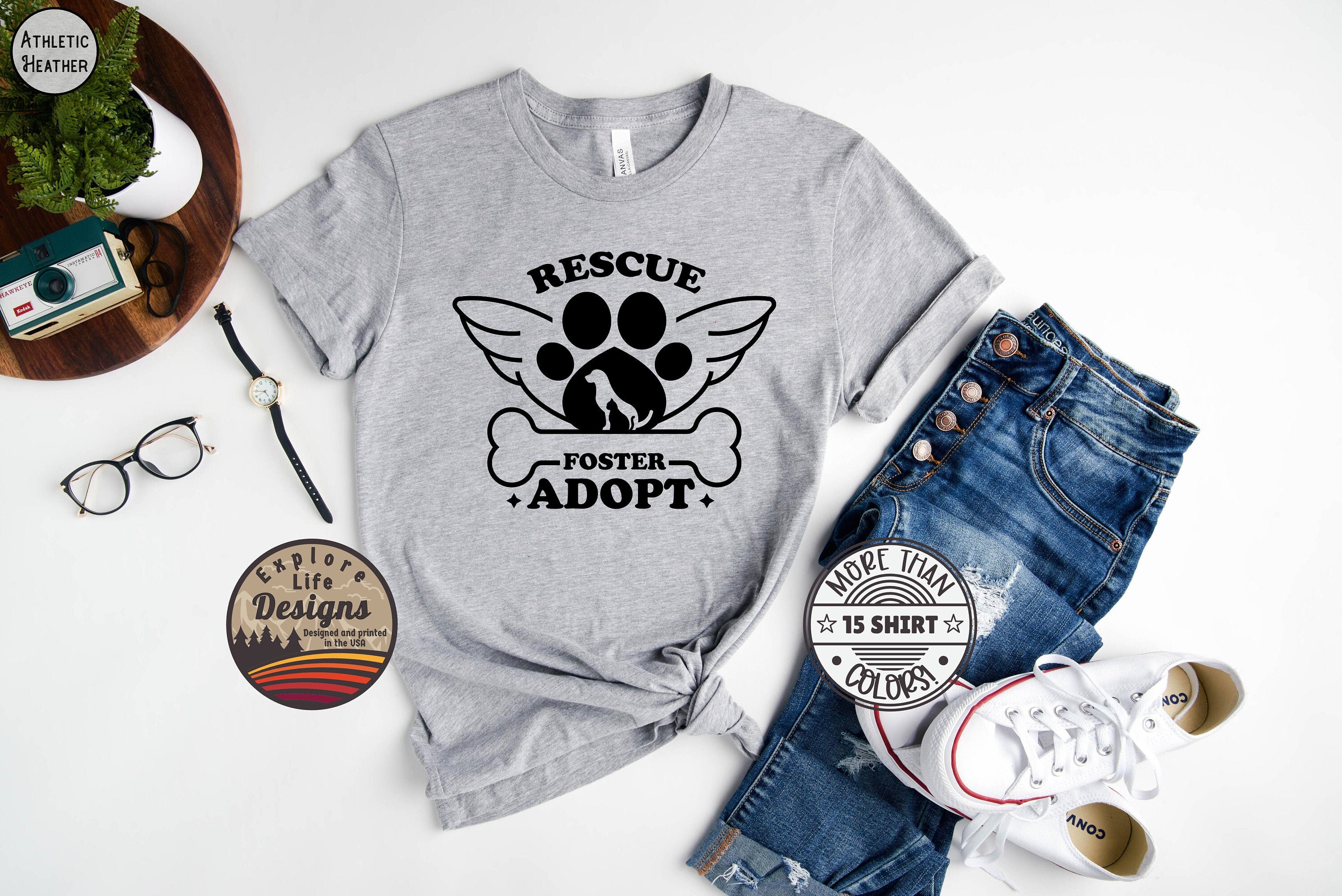 Animal Rescue Shirt Dog Rescue Shirt Cat Rescue Tshirt Etsy