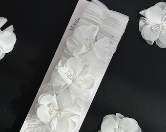 Ivory Tüll Braut Strumpfband Set Romantische Blumen Detail Hochzeit Toss Accessoire für die Braut