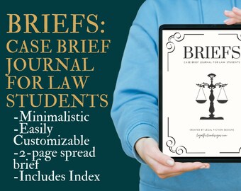 Printable Case Briefing Template Etsy Printable Case Briefing Template Etsy