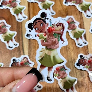 Princess Tiana Sticker Colorful Disney Sticker