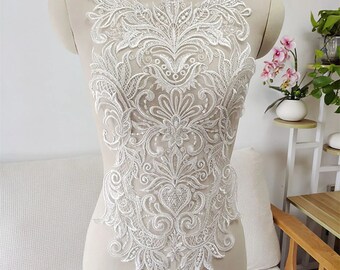 1Pc Embroidery Applique Patch for Wedding Dress Creative Design Material 48*30CM