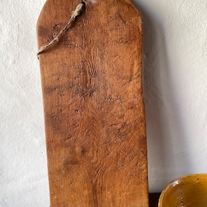 Antique French Wood Chopping Board, French Charcuterie Wood Serving Board, Rustic Wood Cutting Board, French Farmhouse Kitchen