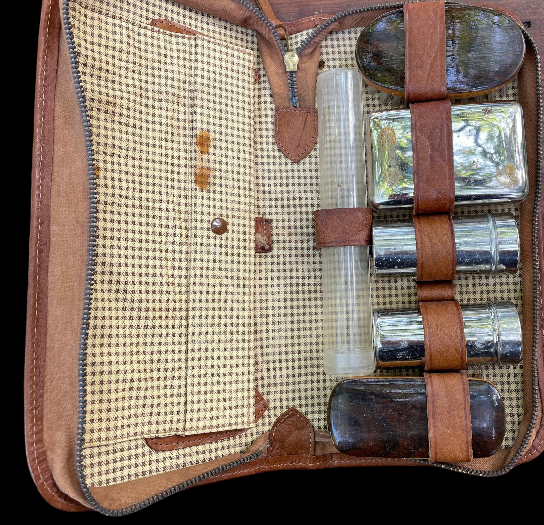 Vintage WWII 1940s Officers Leather Dopp Kit Toiletry Bag - Etsy