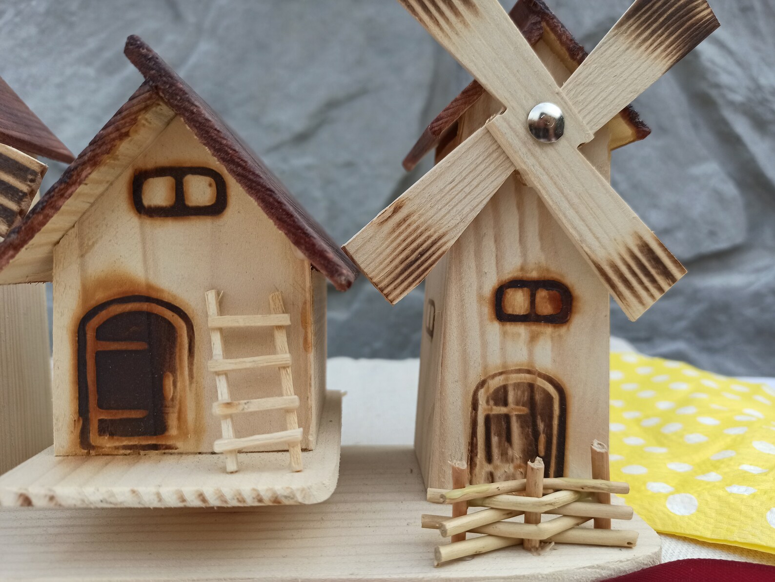 Wooden piggy bank wooden toy house and piggy bank. Home Etsy