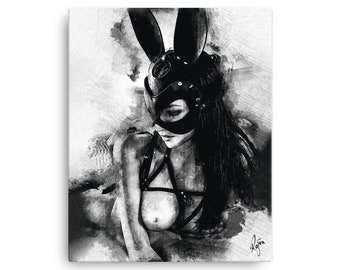 Submissive Bunny 01 • Canvas Print