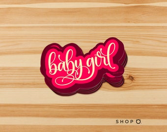 Baby Girl Vinyl Kinky Sticker