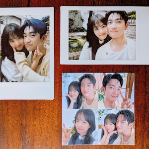 3 x Unsere ungeschriebene Seoul Yoo Miji x Lee Hosoo (Park Bo Young x Jin Young) Polaroids und Papier Sticker