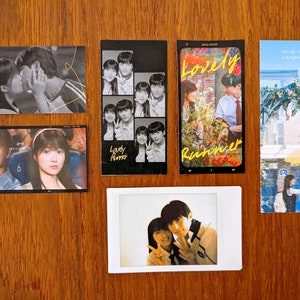 6 x Lovely Runner (Kim Hye Yoon x Byeon Woo Seok) Polaroid Instax Photo, Paper Good Photo Stickers and Bookmark