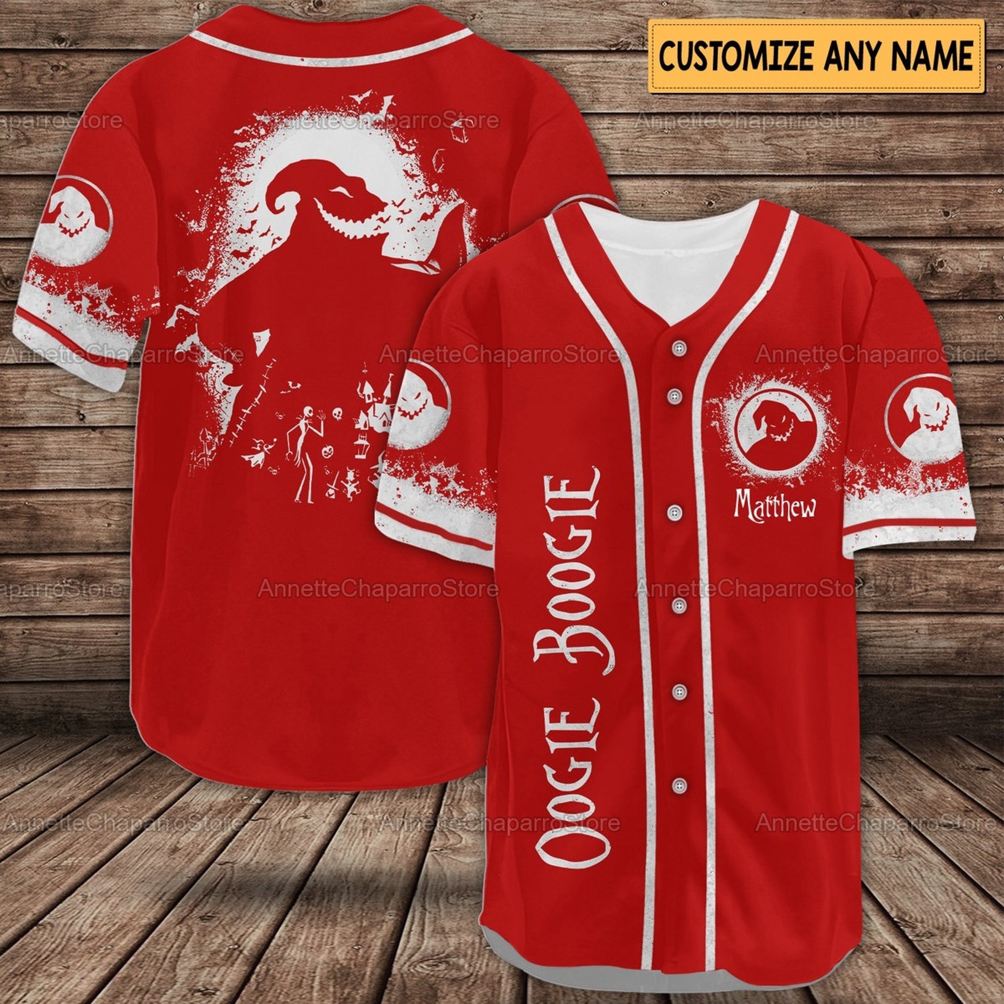 Oogie Boogie Baseball Jersey