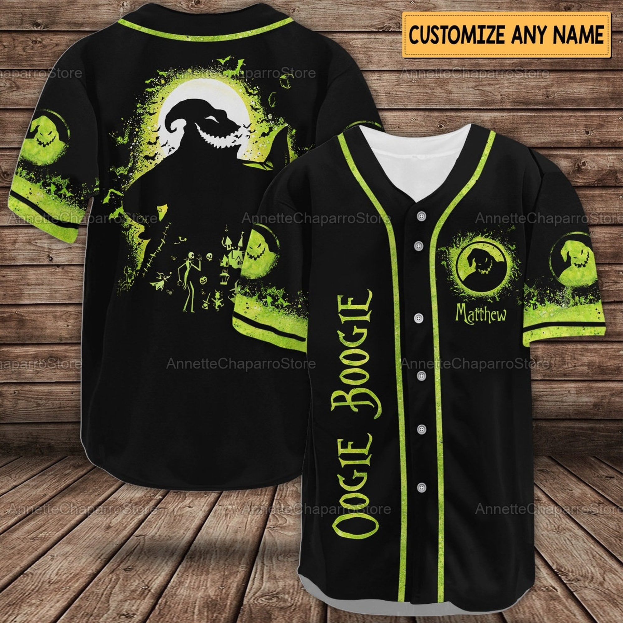 Oogie Boogie Baseball Jersey