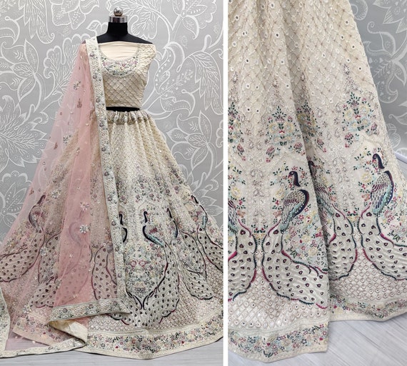 Kiara Advani Style Wedding Lehenga Choli Bollywood Celebrities Lengha Made  Georgette With Sequins Thread and Embroidery Work Lenghas 