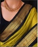 Methi Yellow Saree | South Indian Saree | Winter Wedding Sari | Mother of the Bride Sari | Handwoven Sari | Sarees USA | Bridesmaid Saree 
