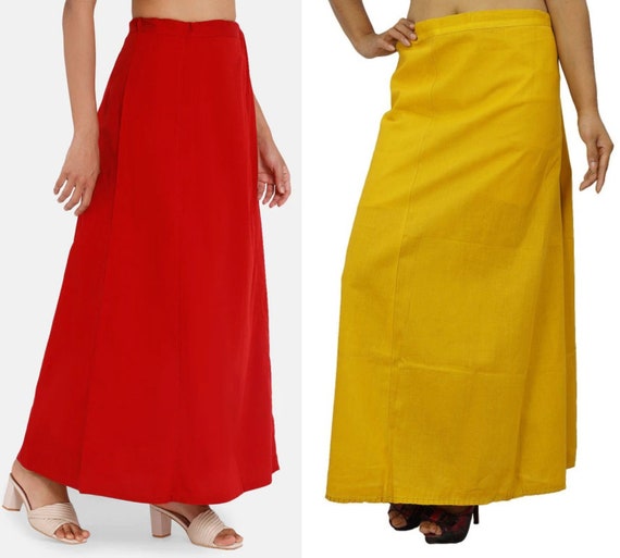 Cotton Saree Petticoat Underskirt 100% Cotton Petticoat Women