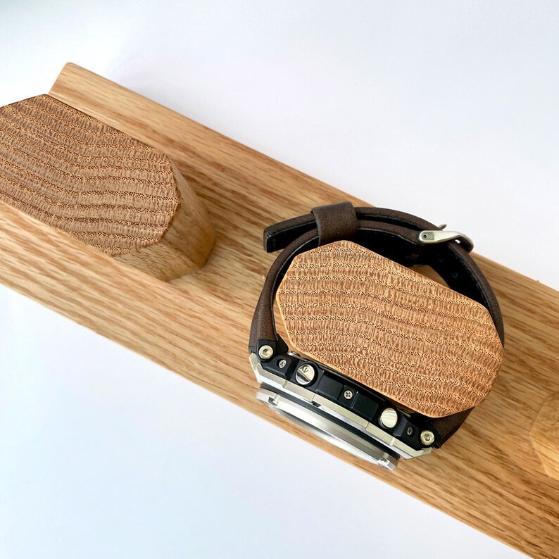 Oak Wood Watch Stand for Three Watch Handmade Triple Watch Etsy