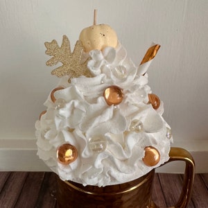 Fall Faux Whipped Cream Mug Toppers