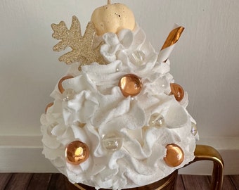 Fall Faux Whipped Cream Mug Toppers