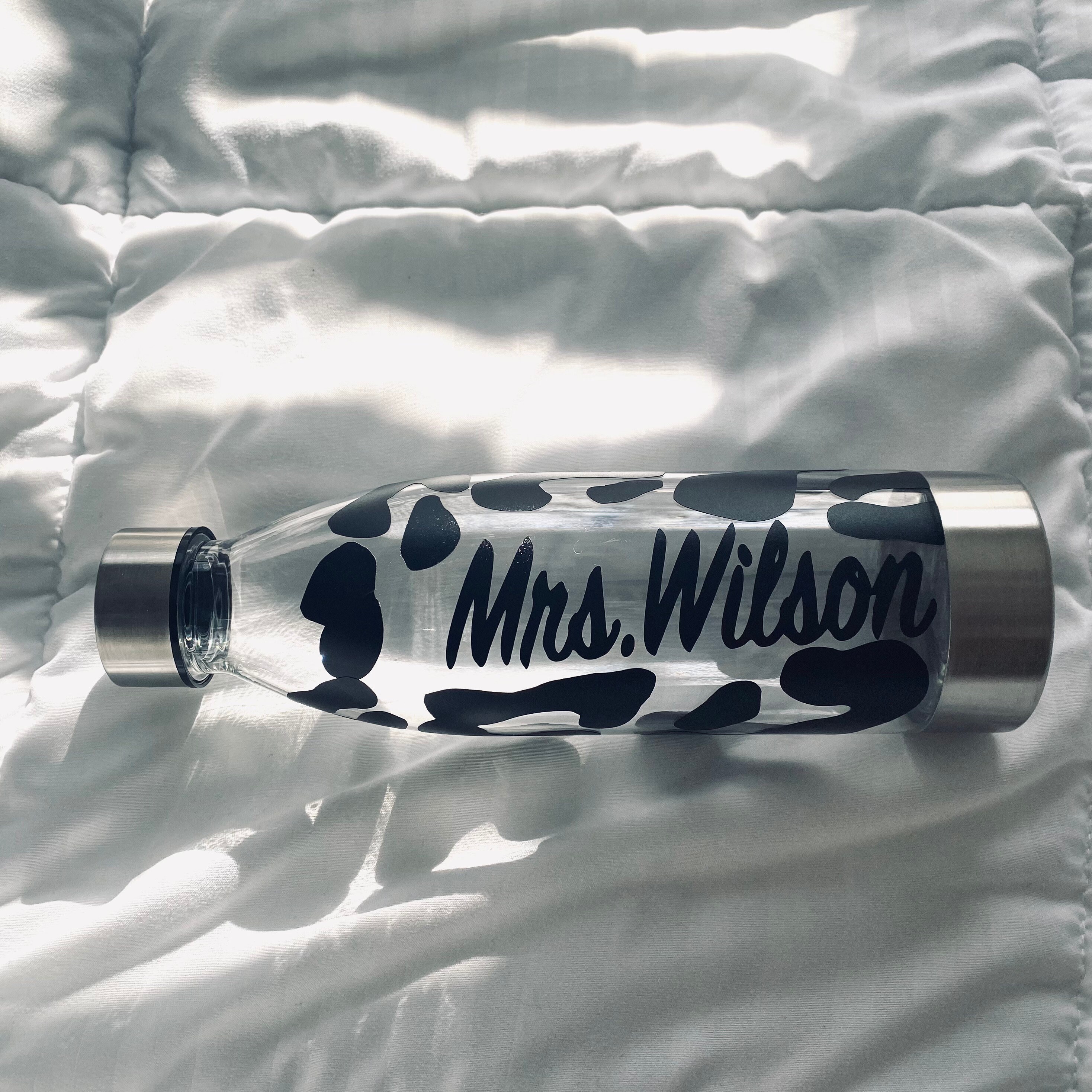snake print water bottle