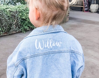 Personalised Denim Jacket (Custom Embroidery)