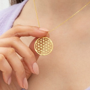 Flower Of Life Pendant | Flower Of Life Necklace | Sacred Geometry Pendant | Yoga Jewelry | Spiritual Gift |  Gift for Mom | Mothers Day