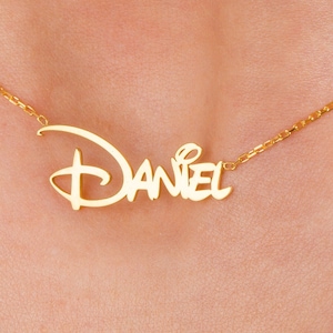 Disney Necklace | Name Necklace | Personalized Necklace | Gift for Mom | Birthday Gift | New Mama Gift | Mother's Day Gift | Disney fan Gift