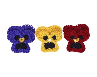 Pansy Flower Crochet Pattern