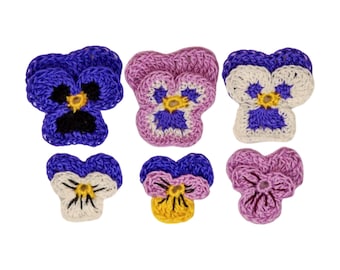 Pansy and Viola Flower Variations Pattern Bundle