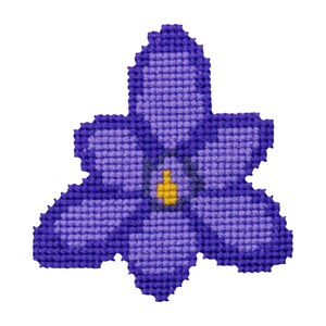 Crocus Flower Cross Stitch Pattern