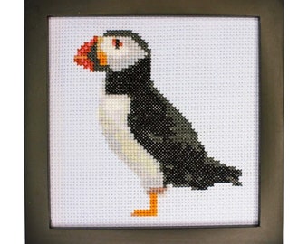 Puffin Cross Stitch Pattern