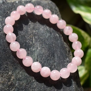 Rose Quartz Beaded Bracelet