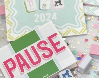 Mahjong Card (NMJL) Cover Sticker (Six Options) - Customize with Name, Phrase or Monogram