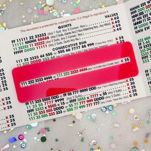 Mahjong Line Finder Ruler Strips Tracker Accessories For Beginners